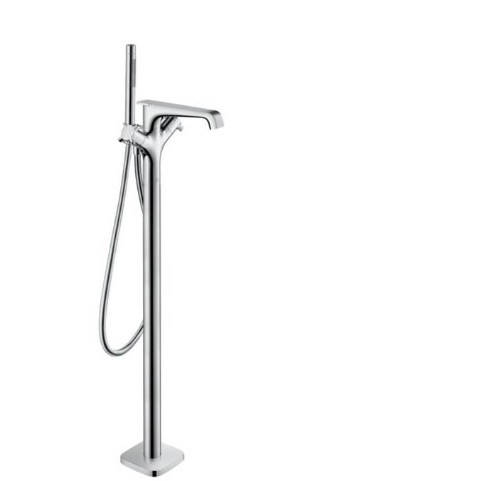 Axor Citterio E Thermostatic Freestanding Tub Filler Trim with 1.75 GPM Handshower in Chrome