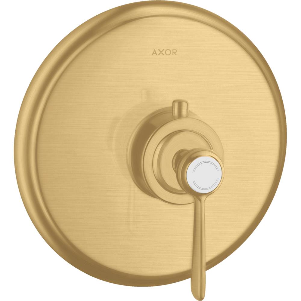 Axor Montreux Thermostatic Trim HighFlow with Lever Handle in Brushed Gold Optic