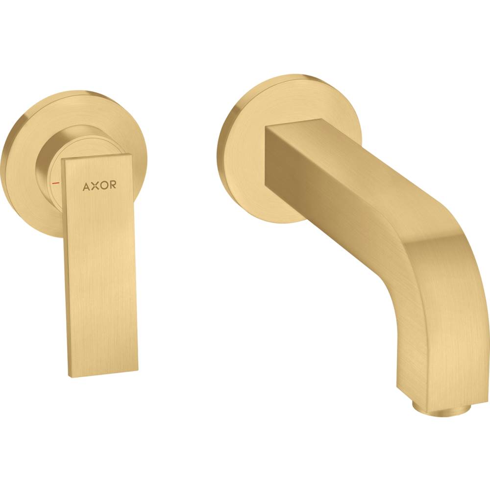 Axor Citterio Wall-Mounted Single-Handle Faucet Trim, 1.2 GPM in Brushed Gold Optic