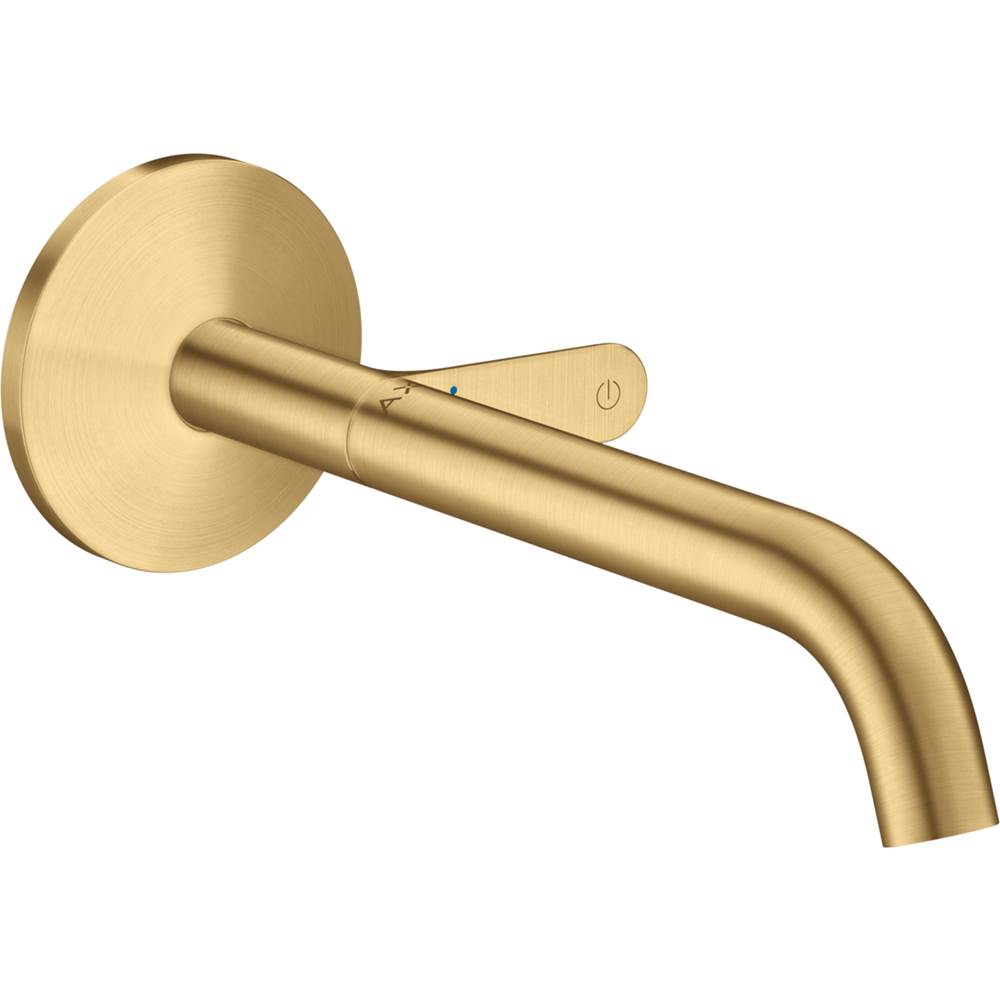 Axor ONE Wall-Mounted Single-Handle Faucet Select, 1.2 GPM in Brushed Gold Optic