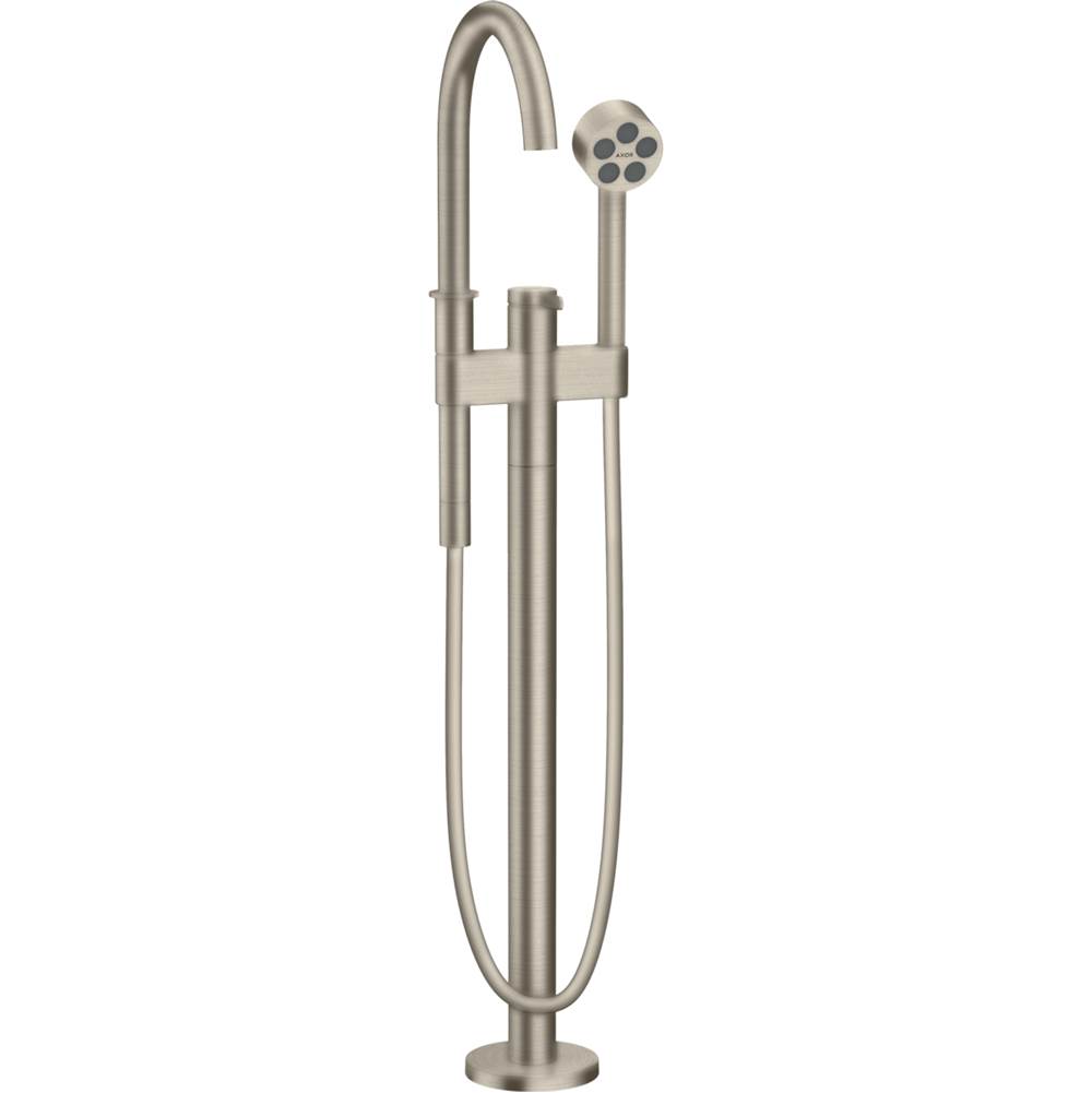 Axor ONE Freestanding Tub Filler Trim with 1.75 GPM Handshower in Brushed Nickel