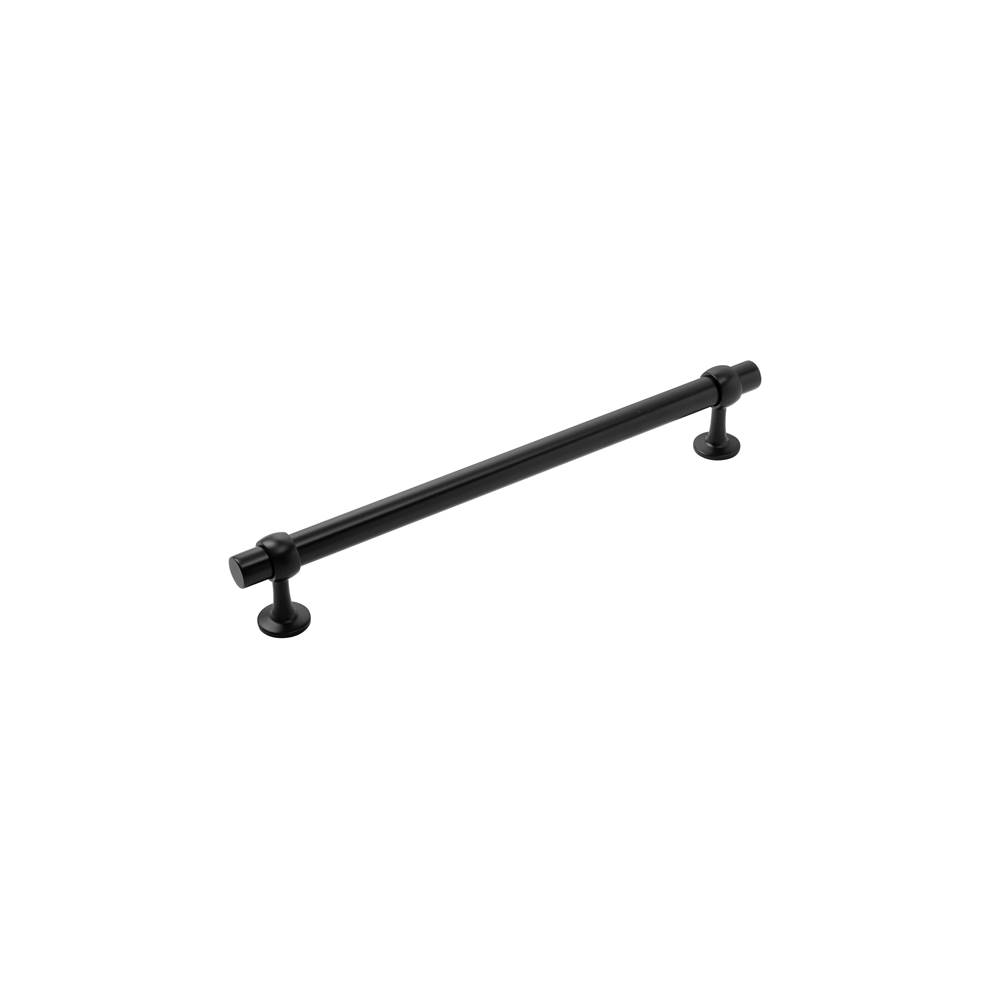 Belwith Keeler Ostia Collection Appliance Pull 12 Inch Center to Center Matte Black Finish