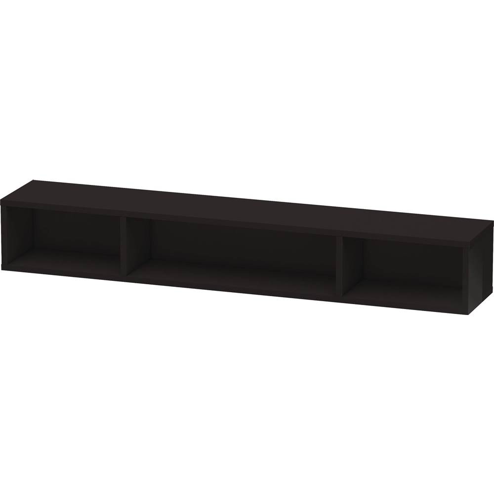 Duravit L-Cube Wall Shelf with Three Compartments Black