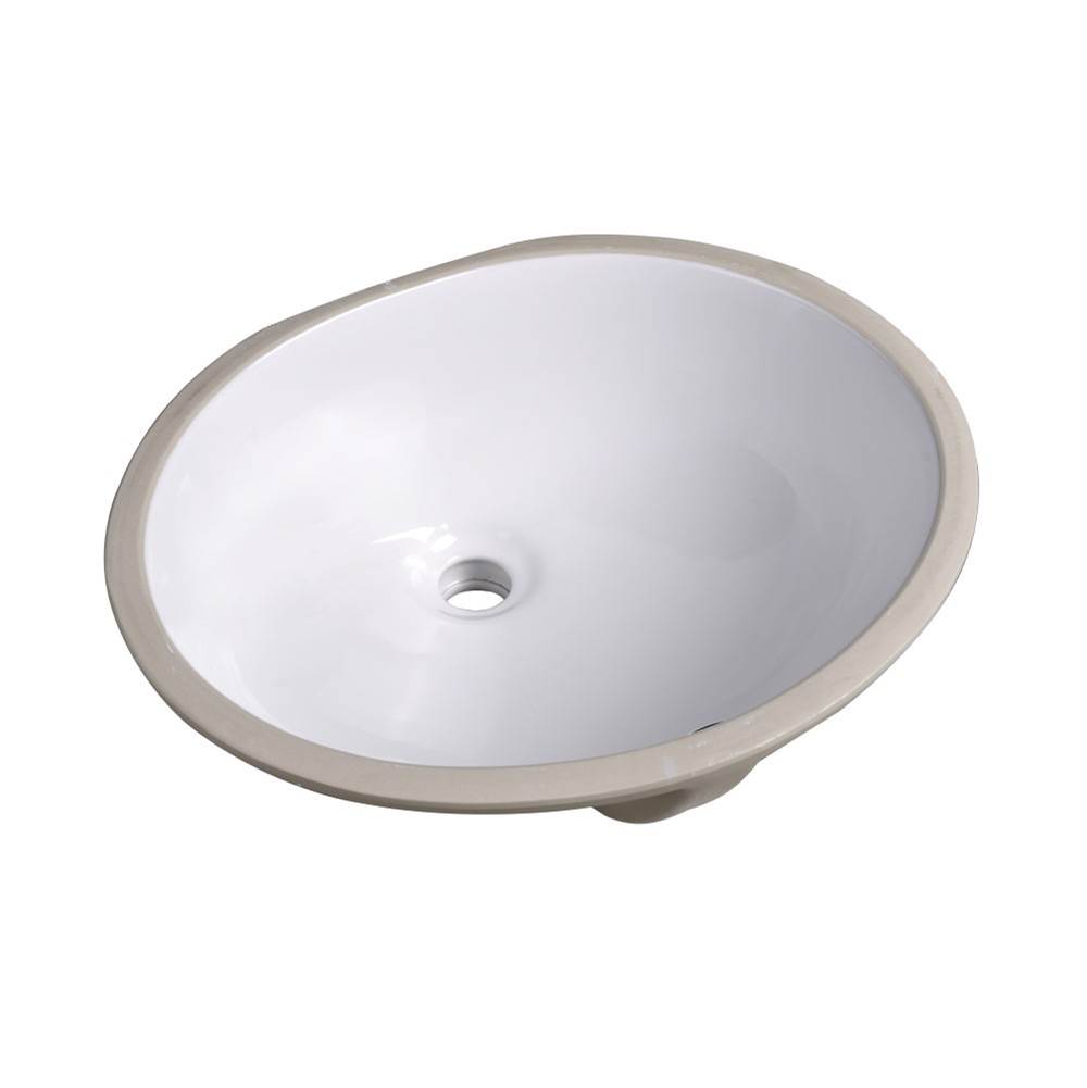 Daweier Undermount Ceramic Oval Single Bowl Sinks