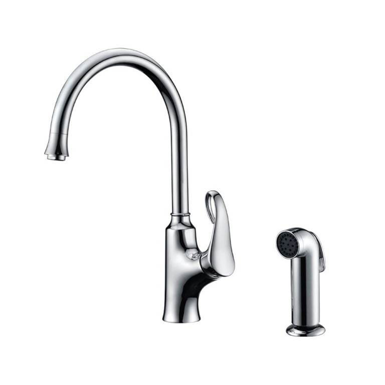 Dawn Dawn® Single-lever kitchen faucet with side-spray, Chrome