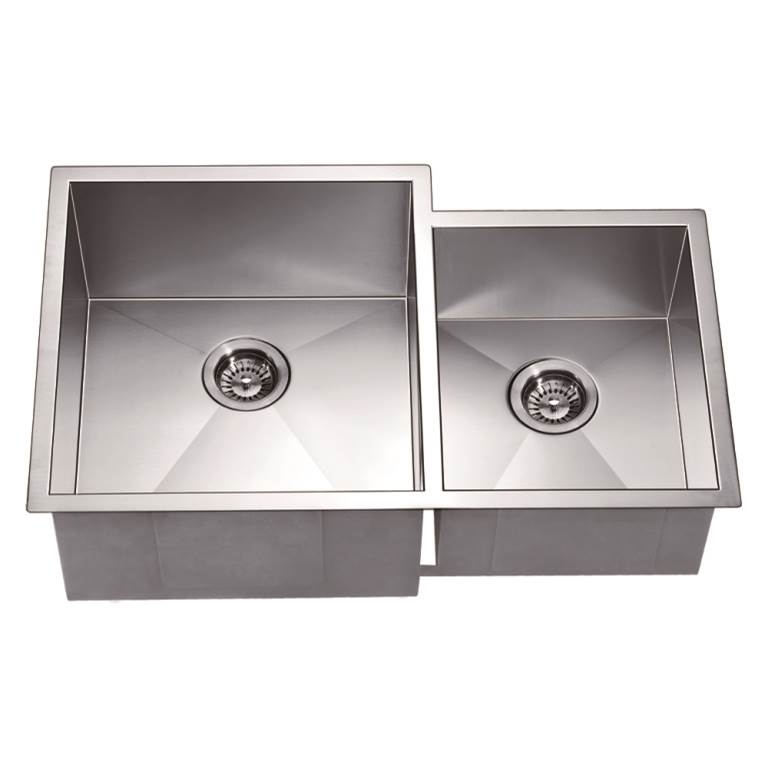 Dawn Dawn® Undermount Double Bowl Square Sink (Small Bowl on Right)