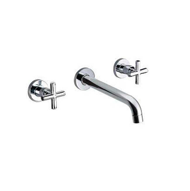 Dawn 2-Handle Wall Mount Concealed Washbasin Mixer, Chrome