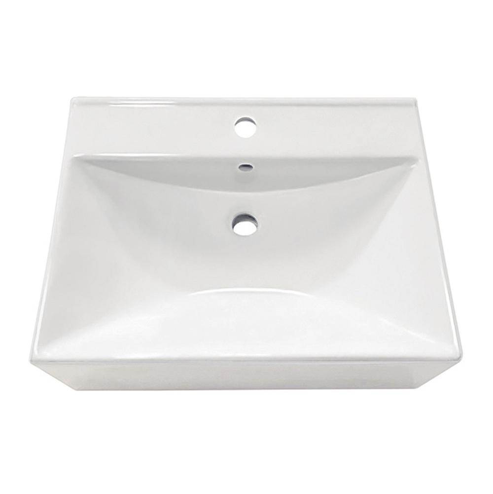 Dawn Dawn® Ceramic Sink Top with single hole for faucet and Overflow