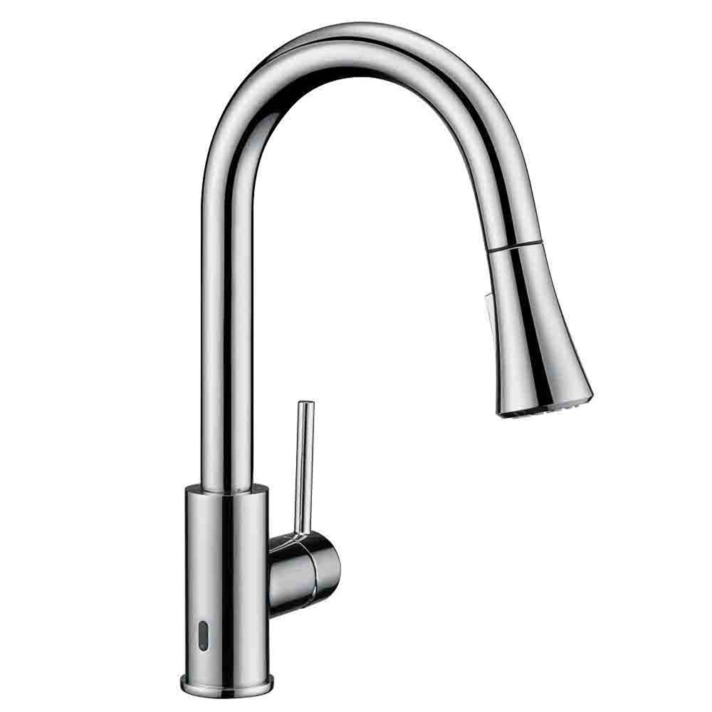 Dawn Single-lever pull down  and Sensor spray kitchen faucet, Chrome