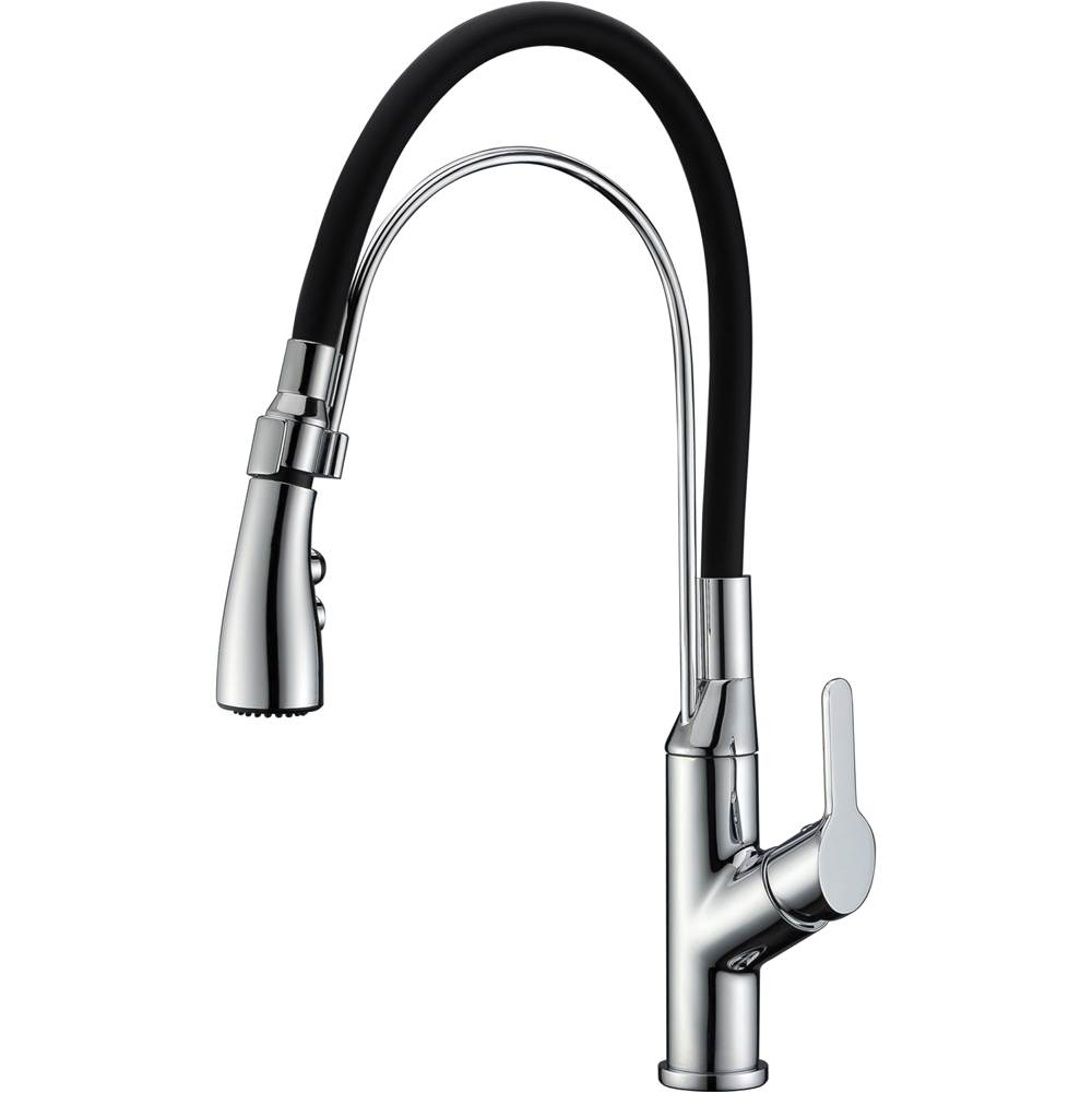Dawn Single-lever kitchen pull out faucet, Chrome