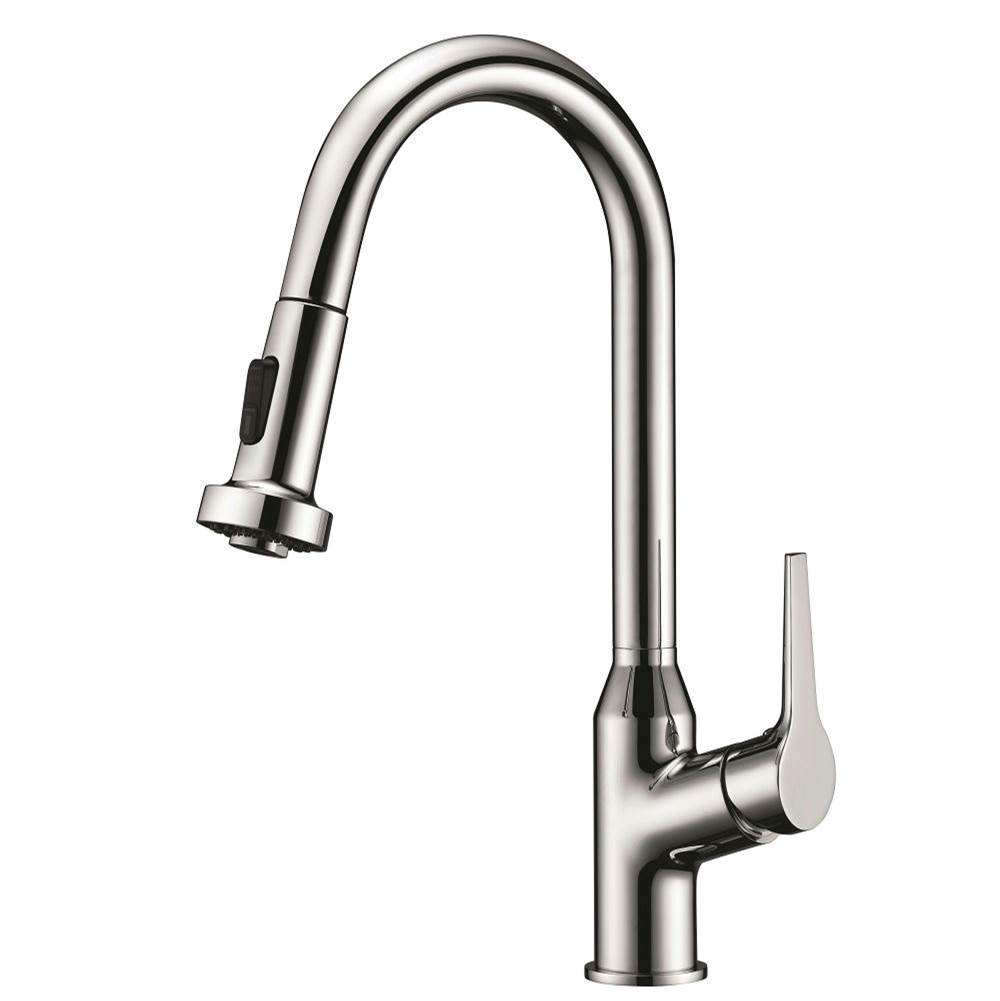 Dawn Single Lever Pull-down Kitchen Faucet, Chrome