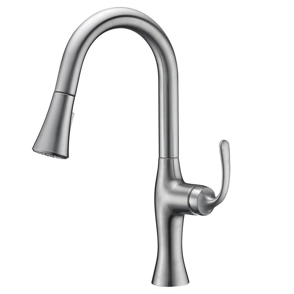 Dawn Single Lever Pull-down Kitchen Faucet, Brushed Nickel