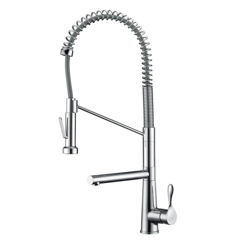 Dawn 2 Way Spring Pull-down Kitchen Faucet, Chrome