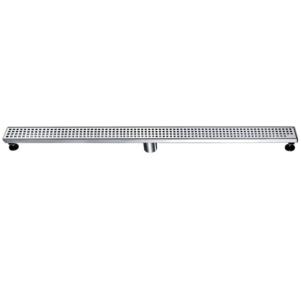 Dawn Shower linear drain--14G, 304type stainless steel, matte gold finish: 47''Lx3''Wx3-1/8''D