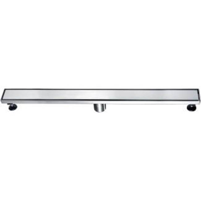 Dawn Shower linear drain--18G, 304type stainless steel, matte black finish: 32''Lx3''Wx3-1/8''D