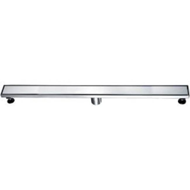 Dawn Shower linear drain--18G, 304type stainless steel, matte gold finish: 36''Lx3''Wx3-1/8''D