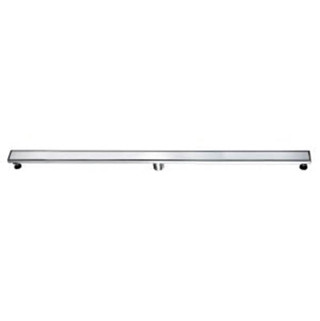 Dawn Shower Linear Drain--14G, 304type stainless steel, matte gold finish: 59''L x 3''W x 3-1/8''D