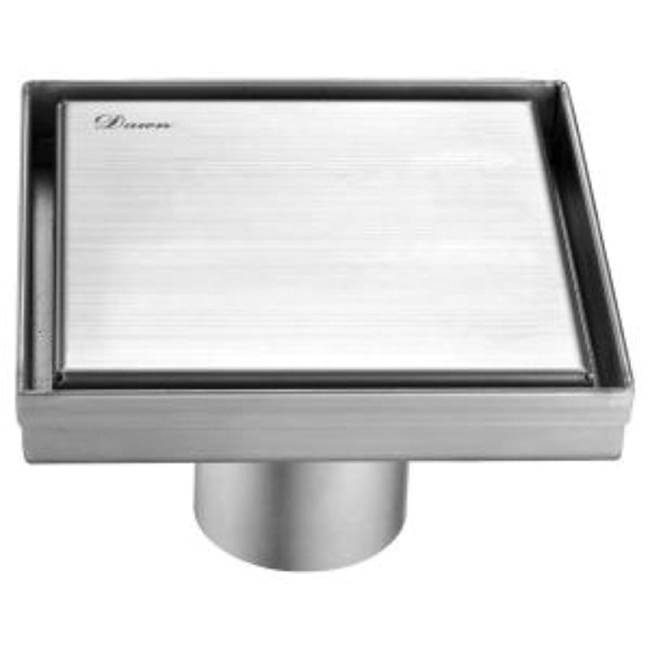 Dawn Shower square drain--18G, 304type stainless steel, matte black finish: 5''Lx5''Wx2''D (Compatible drain base SDB060205 or SDB040206)