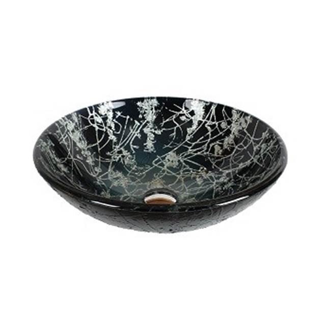 Dawn Dawn® Tempered glass handmade vessel sink-round shape