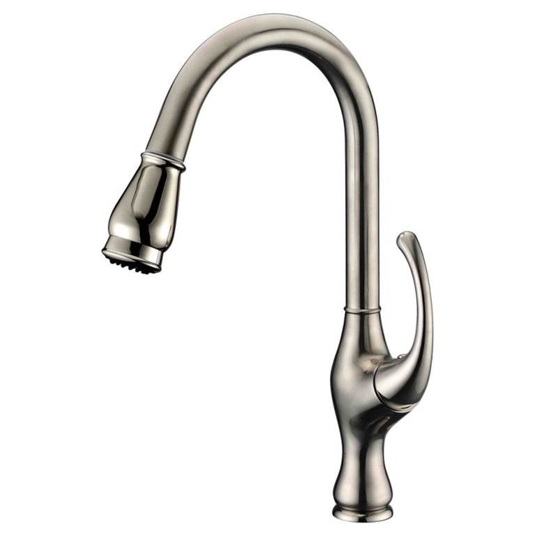 Dawn Dawn® Single-lever pull-out kitchen faucet, Brushed Nickel