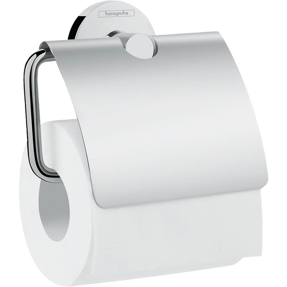 Hansgrohe Logis Universal Toilet Paper Holder with Cover in Chrome