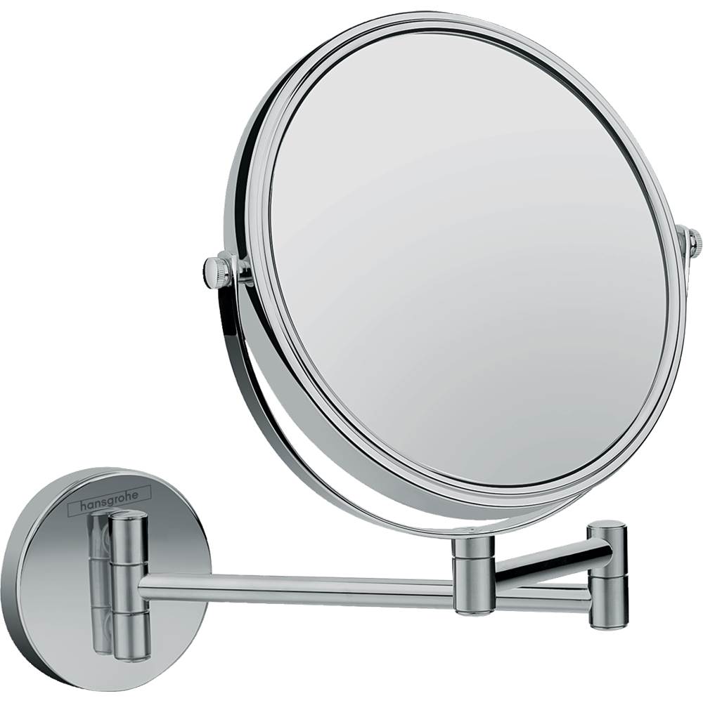 Hansgrohe Logis Universal Pull-Out Shaving Mirror in Chrome