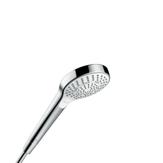 Hansgrohe Croma Select S Handshower 110 3-Jet, 1.75 GPM in White / Chrome