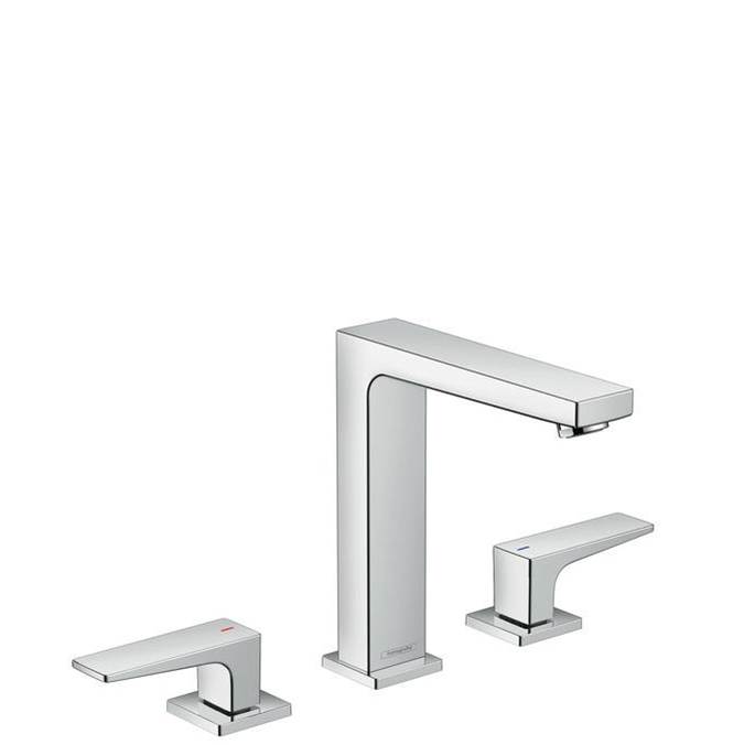 Hansgrohe Metropol Widespread Faucet 160 with Lever Handles and Pop-Up Drain, 1.2 GPM in Chrome