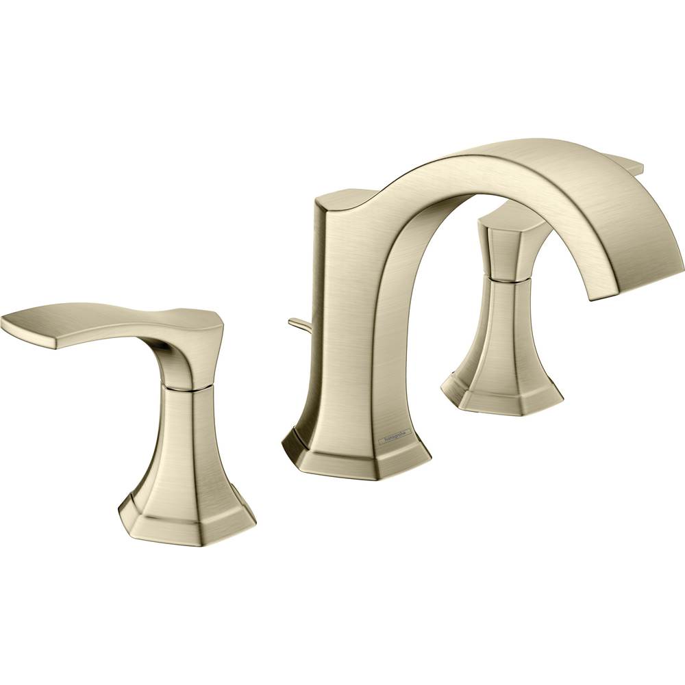 Hansgrohe Locarno Widespread Faucet 110 with pop-up drain, 1.2 GPM in Brushed Nickel