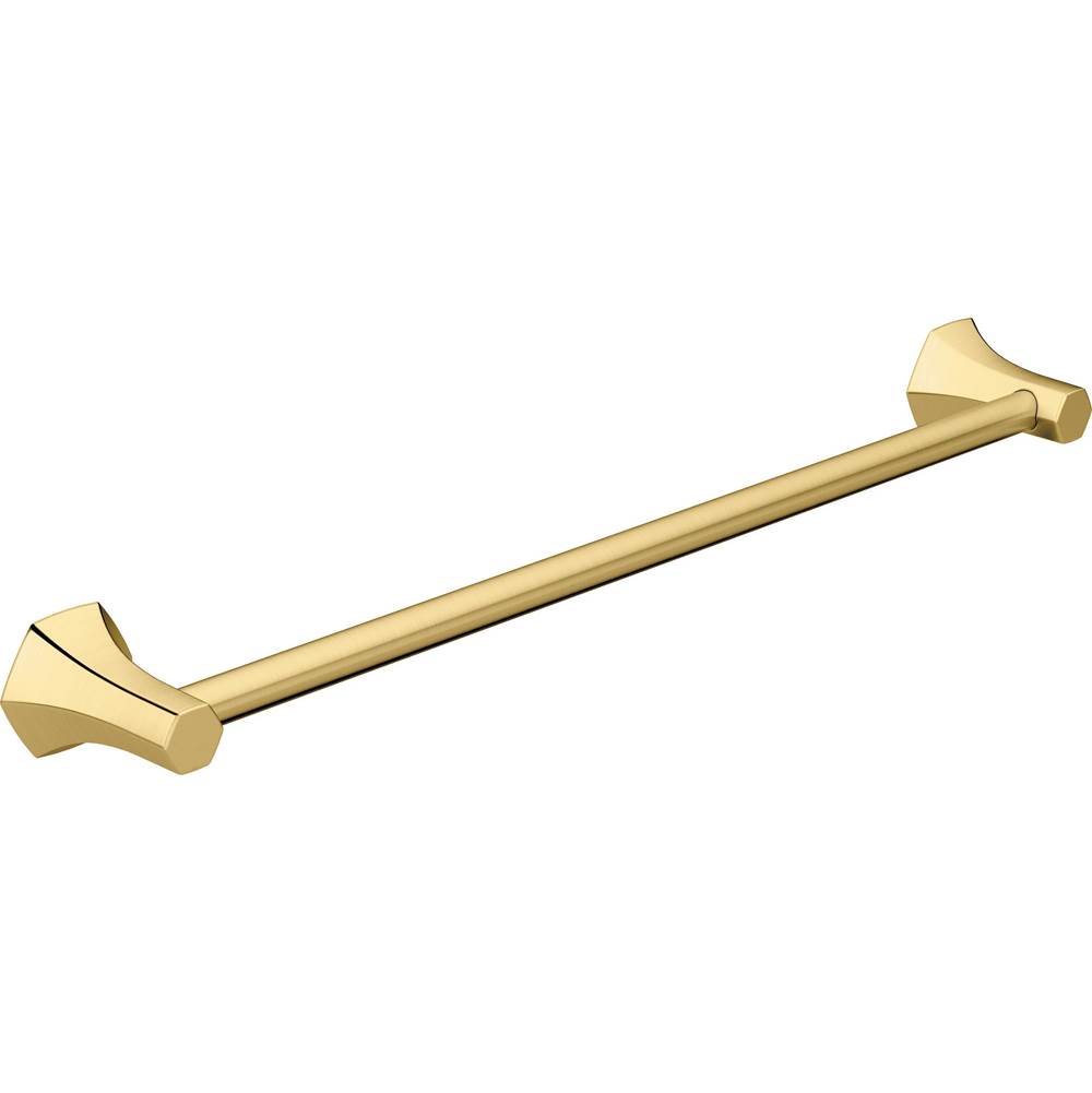 Hansgrohe Locarno Towel Bar, 24'' in Brushed Gold Optic