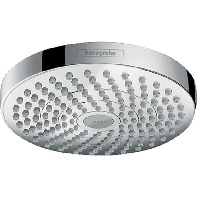 Hansgrohe Croma Select S Showerhead 180 2-Jet, 1.5 GPM in Chrome