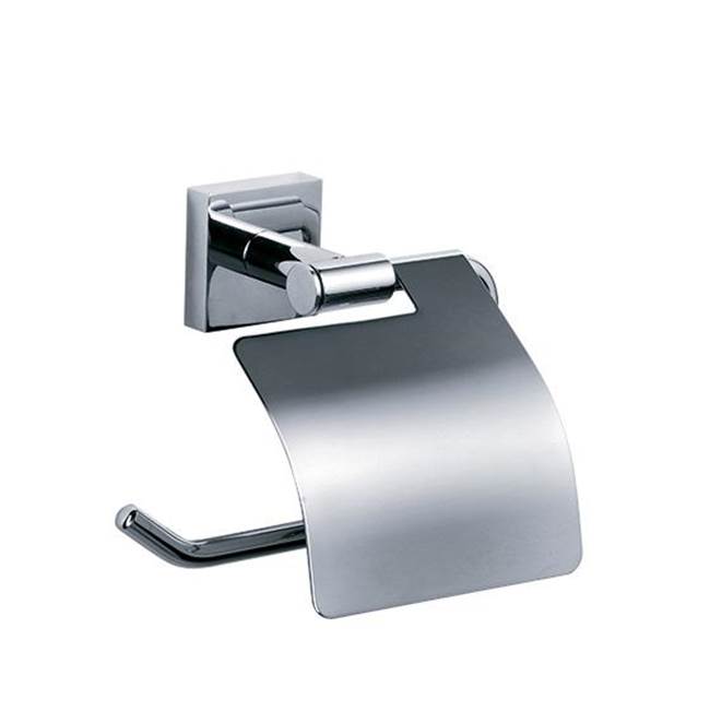 Joerger Charleston Square Toilet Paper Roll Holder, Polished Nickel