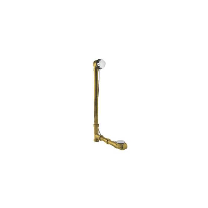 Mountain Plumbing Brass Body Cable Operated Bath Waste & Overflow Drain with Rigid Overflow Neck for 27'' Tub