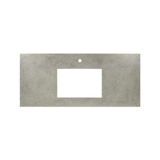 Native Trails 36'' Native Stone Vanity Top in Ash- Rectangle with Single Hole Cutout