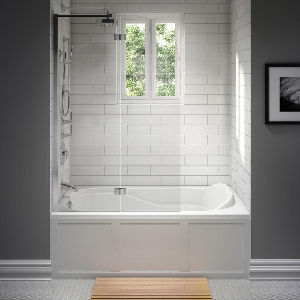 Neptune DAPHNE bathtub 32x60 with Tiling Flange, Right drain, Whirlpool, White