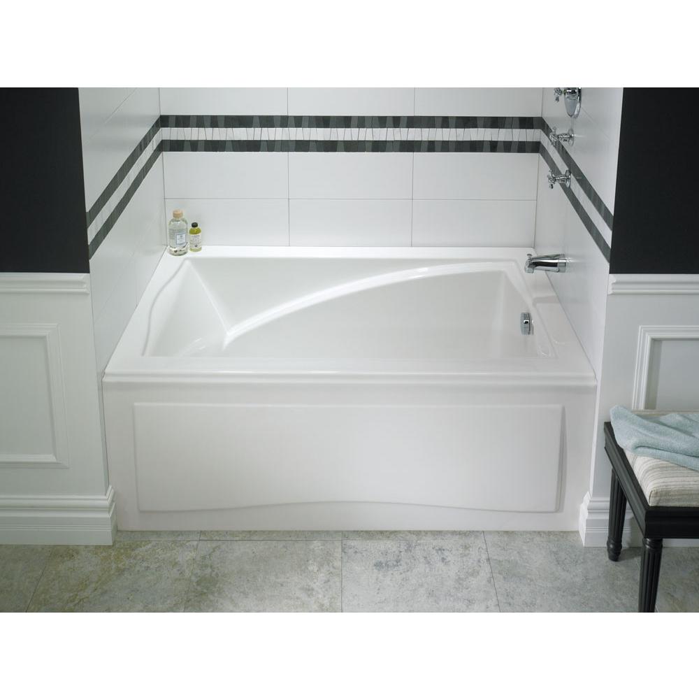 Neptune DELIGHT bathtub 32x60 with Tiling Flange, Right drain, Whirlpool/Mass-Air, Black