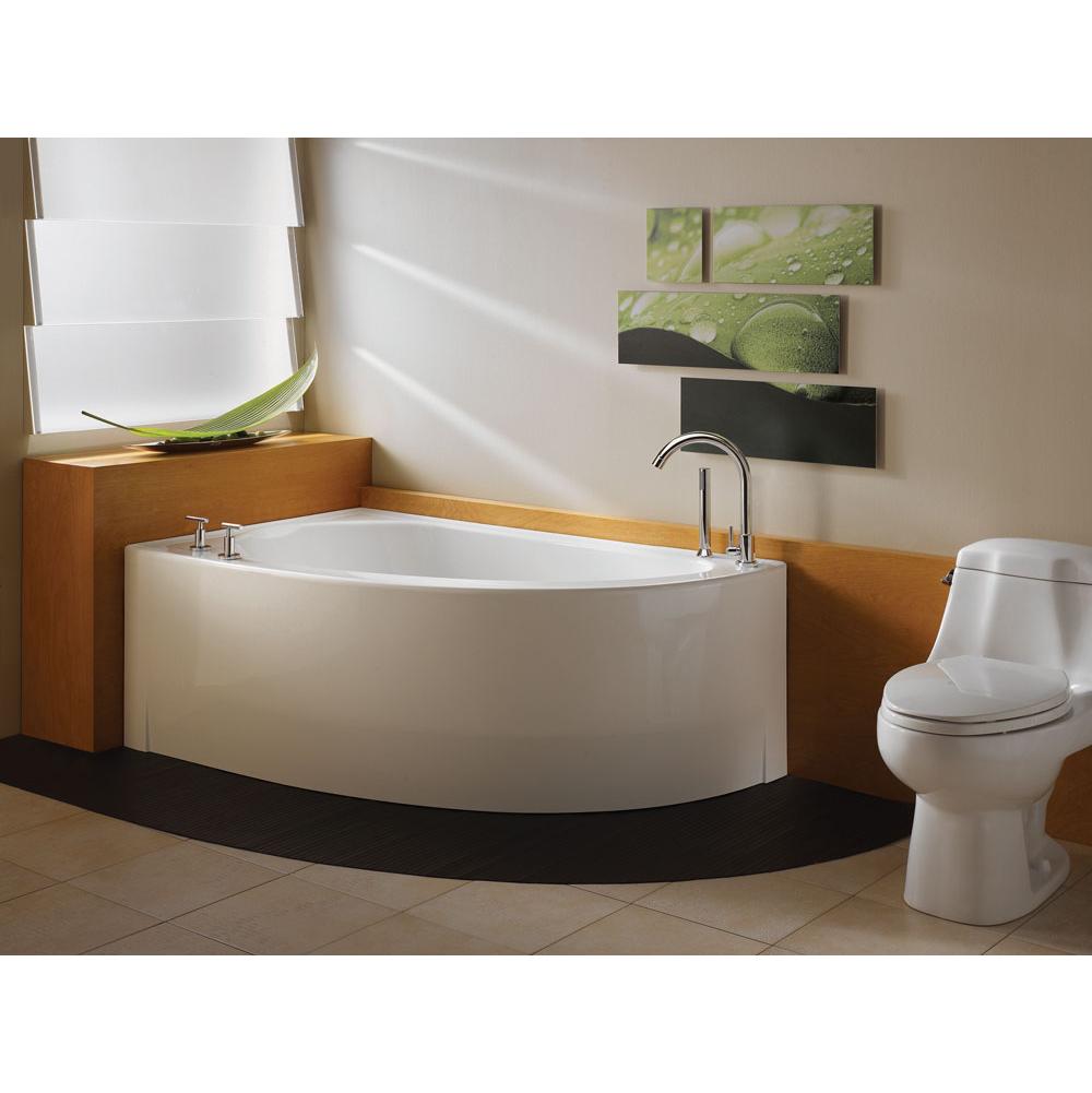 Neptune WIND bathtub 36x60 with Tiling Flange and Skirt, Right drain, Whirlpool/Activ-Air, Biscuit