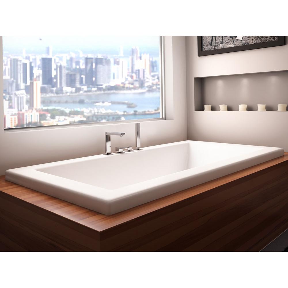 Neptune ZEN bathtub 30x60 with armrests and 4'' top lip, Whirlpool/Mass-Air, White