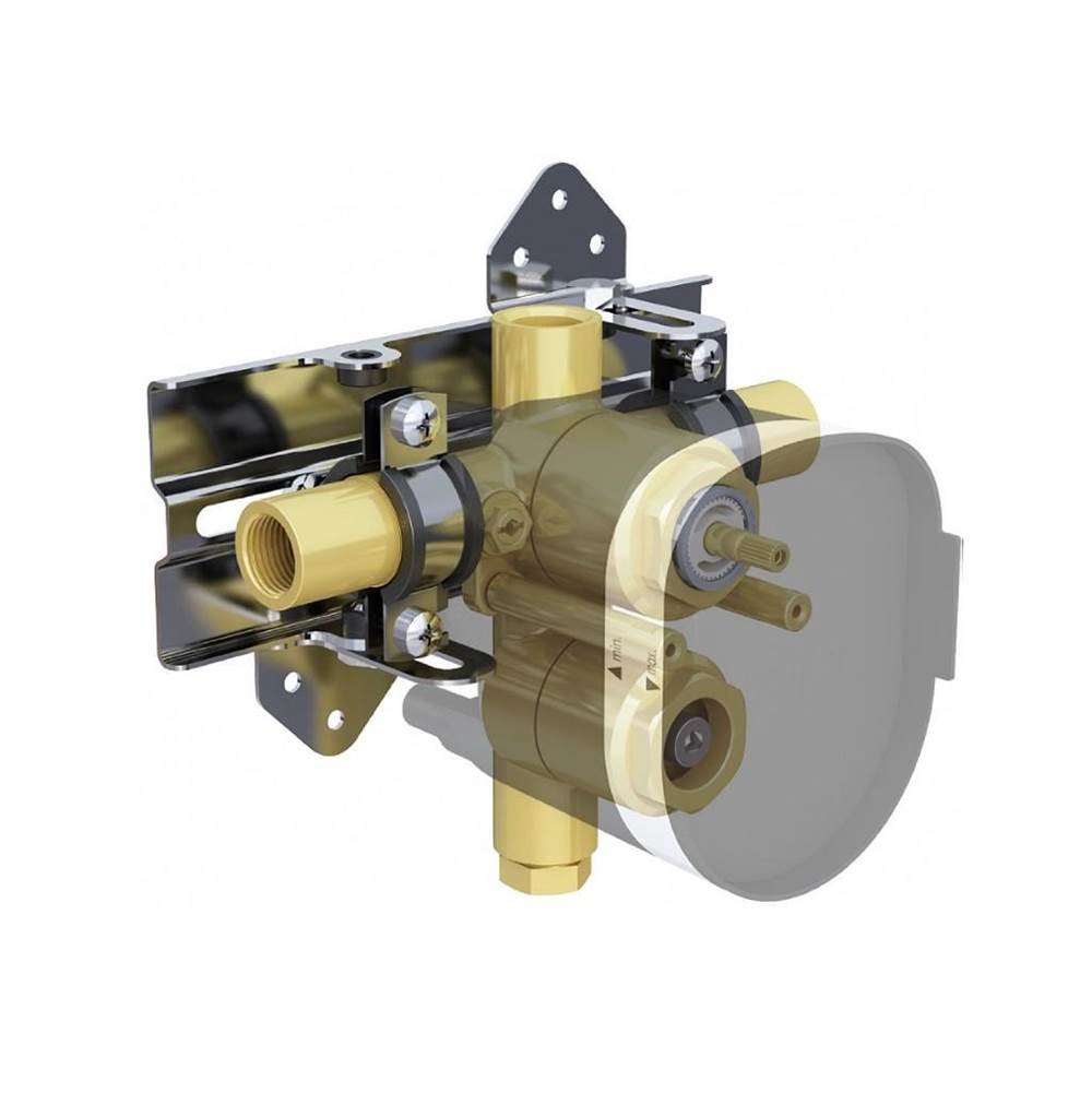 In2aqua 3-Port Pressure Balance Valve (Eurobalance), With In2Itiv Rough-In Mounting System
