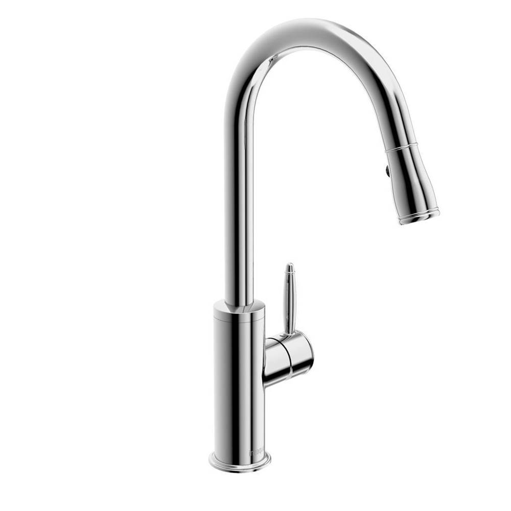 In2aqua Classic Single-Lever Kitchen Faucet With Swivel Spout; Pull-Down Spray, Chrome