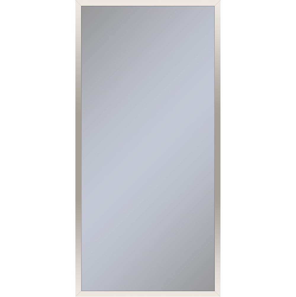 Robern Profiles Framed Cabinet, 20'' x 40'' x 4'', Polished Nickel, Electrical Outlet, USB Charging Ports, Right Hinge