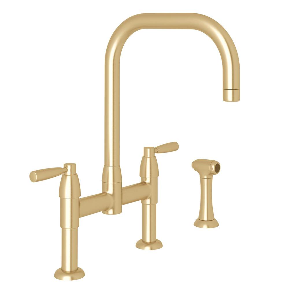 Rohl Holborn™ Bridge Kitchen Faucet With U-Spout and Side Spray