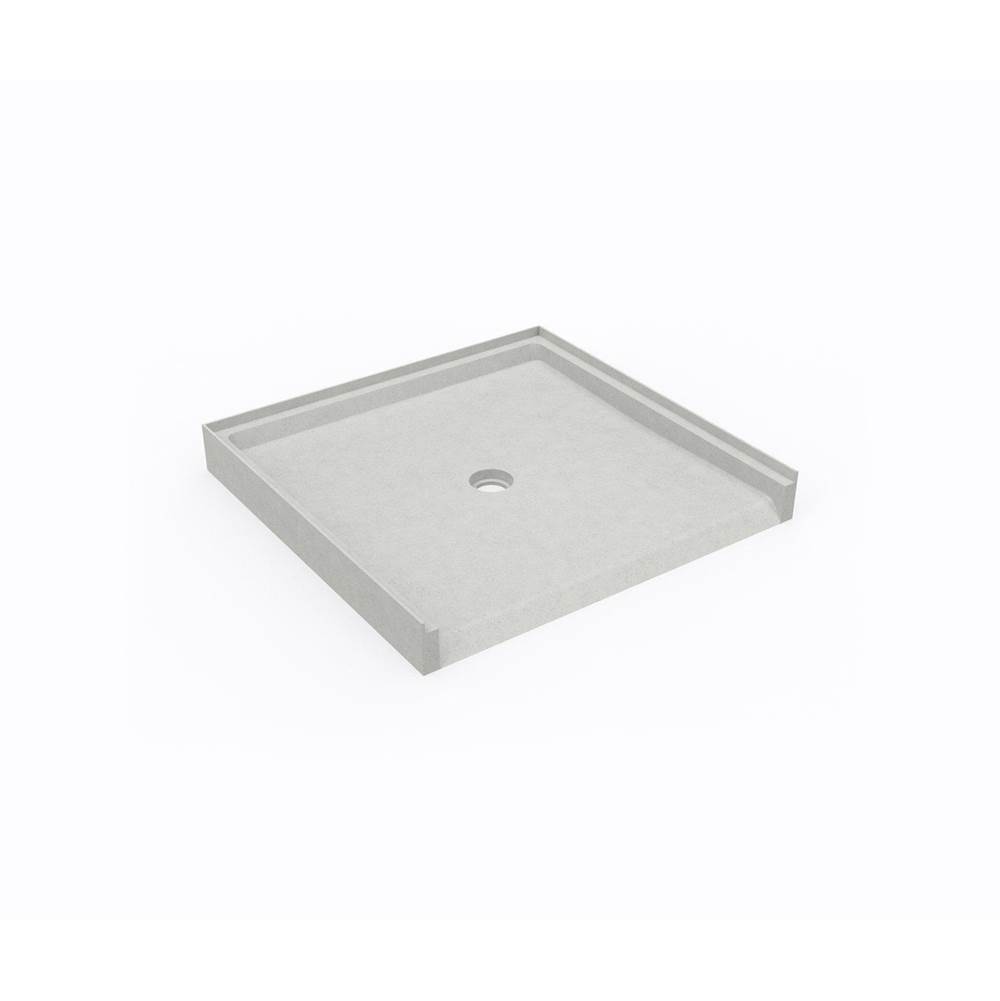 Swan STS-3738 37 x 38 Swanstone® Alcove Shower Pan with Center Drain Birch