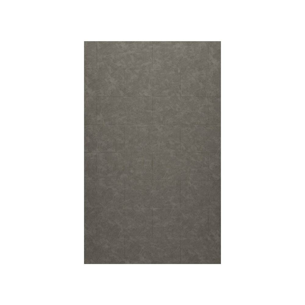 Swan TSMK-9630-1 30 x 96 Swanstone® Traditional Subway Tile Glue up Bathtub and Shower Single Wall Panel in Charcoal Gray