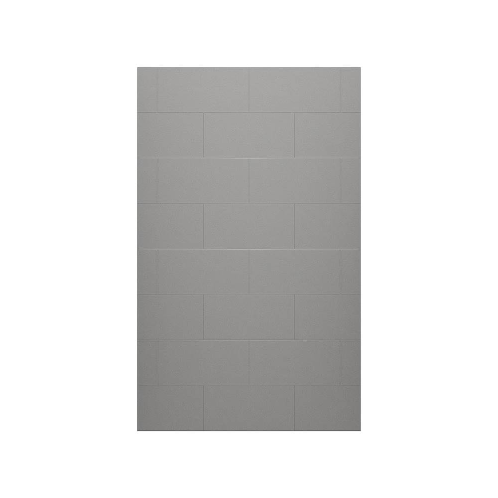 Swan TSMK-9636-1 36 x 96 Swanstone® Traditional Subway Tile Glue up Bathtub and Shower Single Wall Panel in Ash Gray