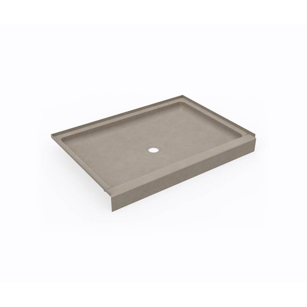 Swan SS-3448 34 x 48 Swanstone® Alcove Shower Pan with Center Drain Limestone