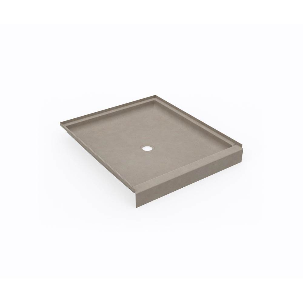 Swan SS-4236 42 x 36 Swanstone® Alcove Shower Pan with Center Drain Limestone