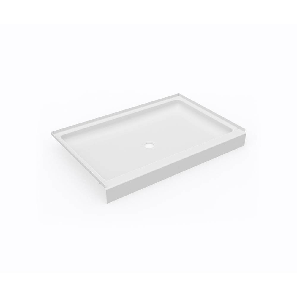Swan SS-3248 32 x 48 Swanstone® Alcove Shower Pan with Center Drain in White