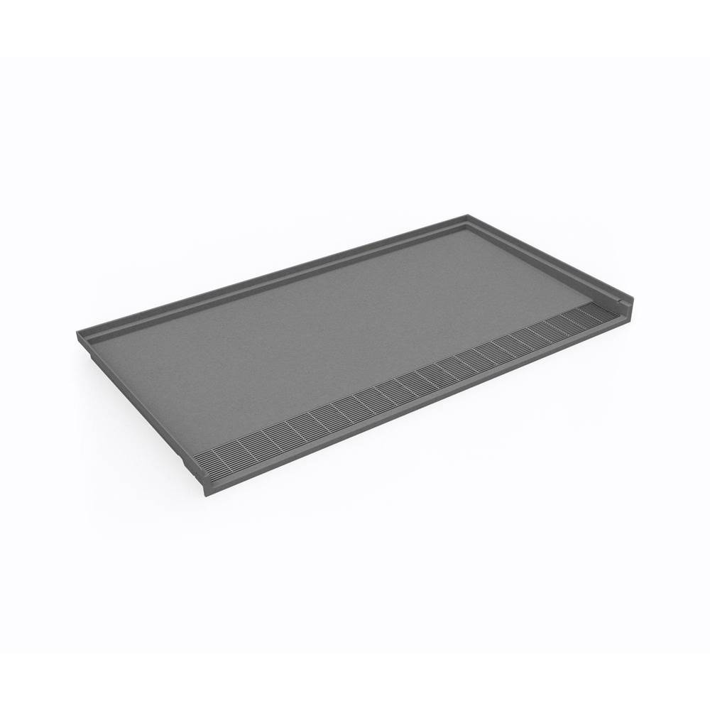 Swan SBF-3462 34 x 62 Performix Alcove Shower Pan with Center Drain Ash Gray