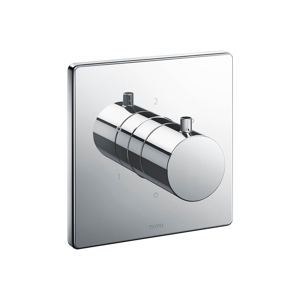 TOTO Toto® Square Three-Way Diverter Shower Trim With Off, Polished Chrome